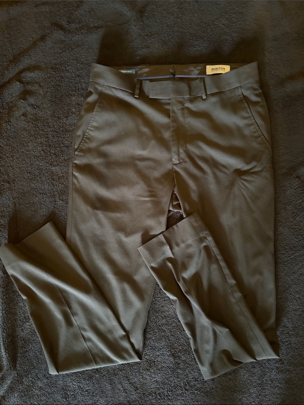 Kenneth Cole Reaction Charcoal/Black Dress Pants 31x32